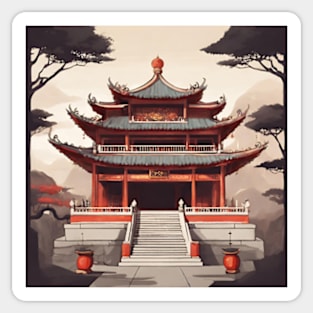 Chinese temple pt2 Sticker